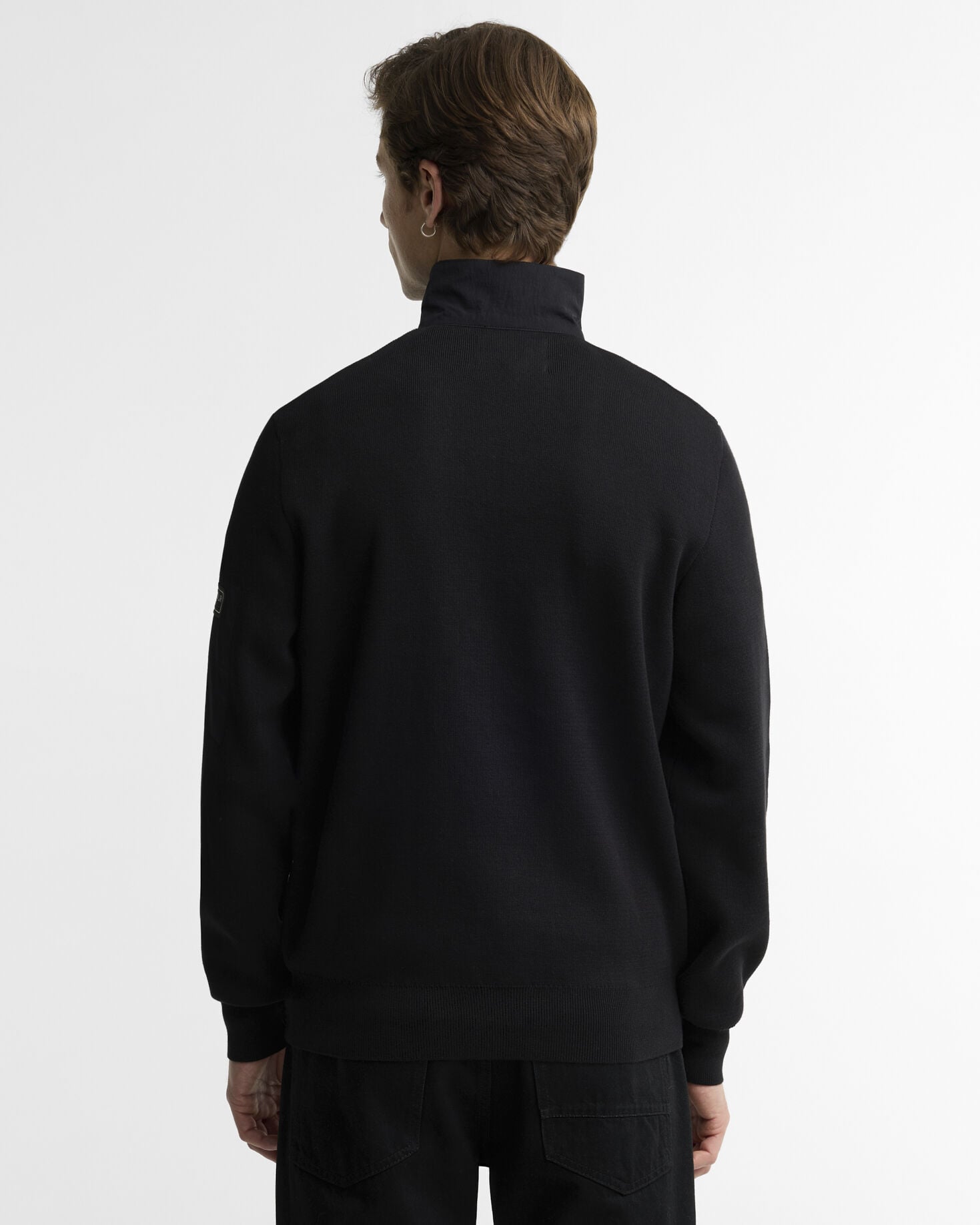 Inline Half-Zip Jumper Black