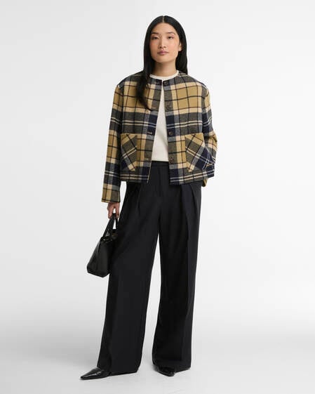 Marlow Tartan Wool Overshirt Birchwood Tartan