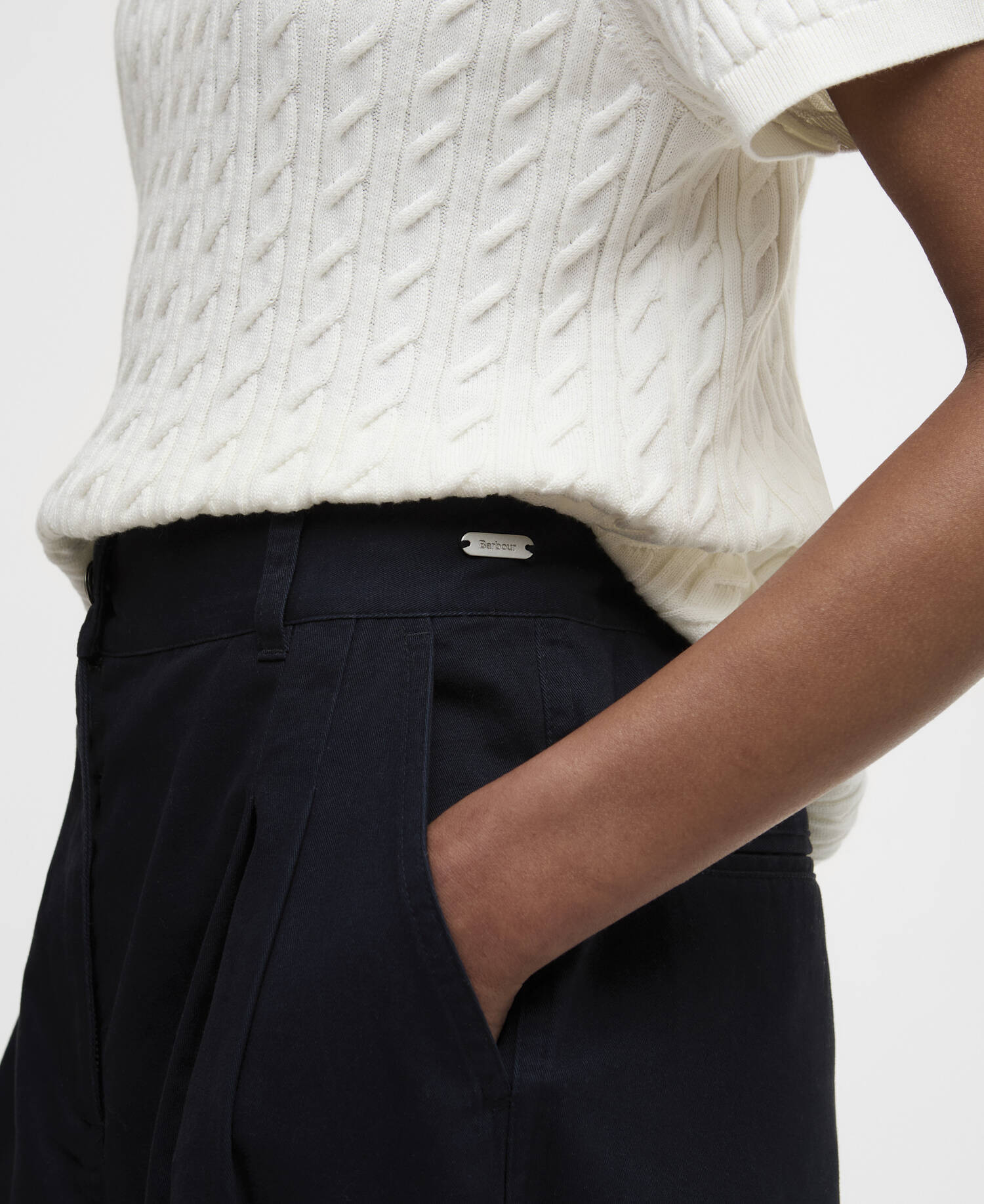 Fern Tapered Trousers Navy image number 3