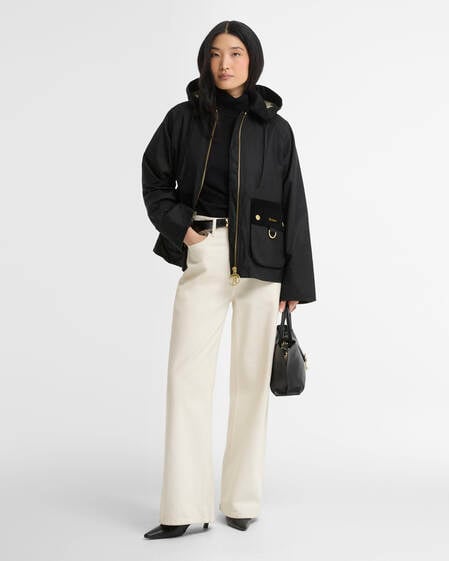 Carville Waxed Jacket Black/Ancient