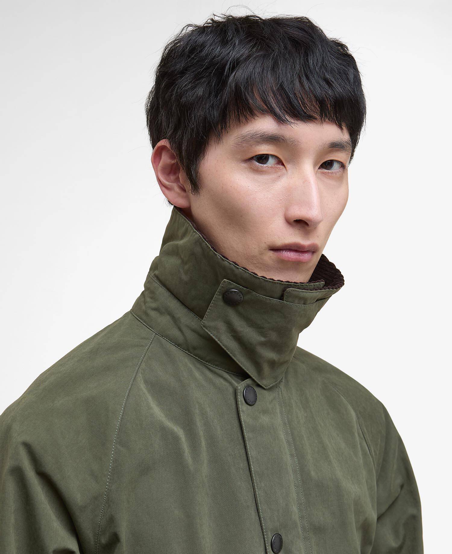 Peached Oversized Bedale Casual Jacket Sage image number 4