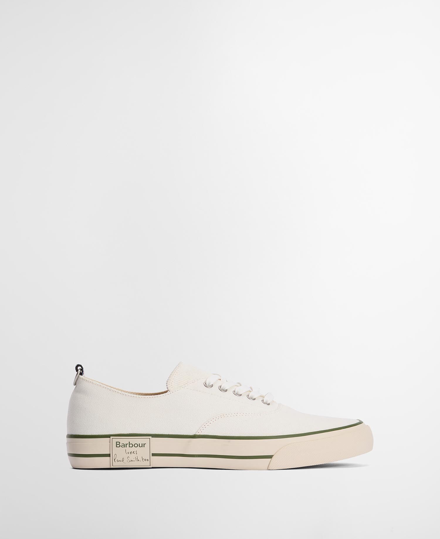 Paul Smith Loves Barbour Herren Sneaker Plimsolls Off White
