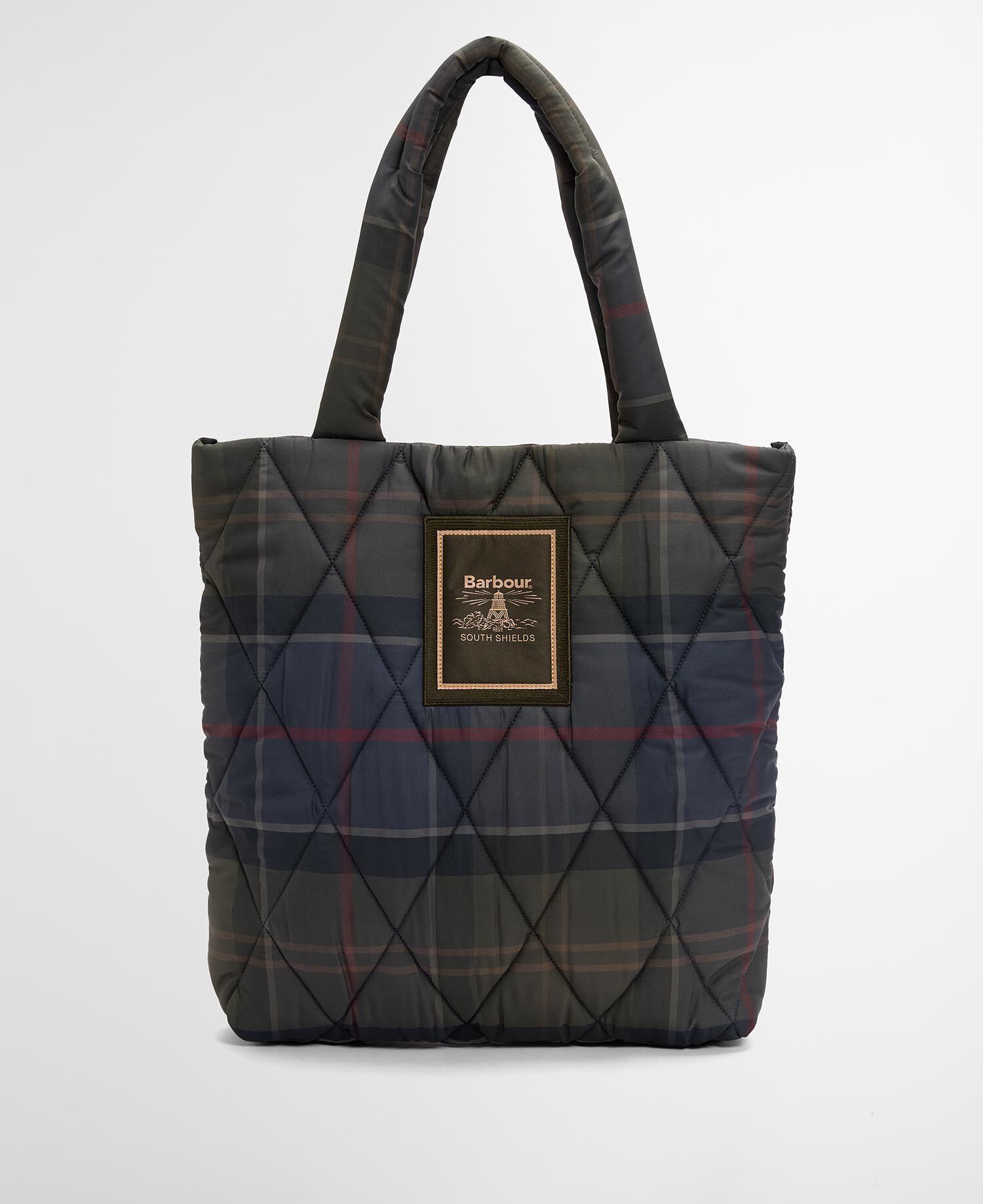 Tartan Arlene Quilted Tote Bag Shadow Classic Tartan