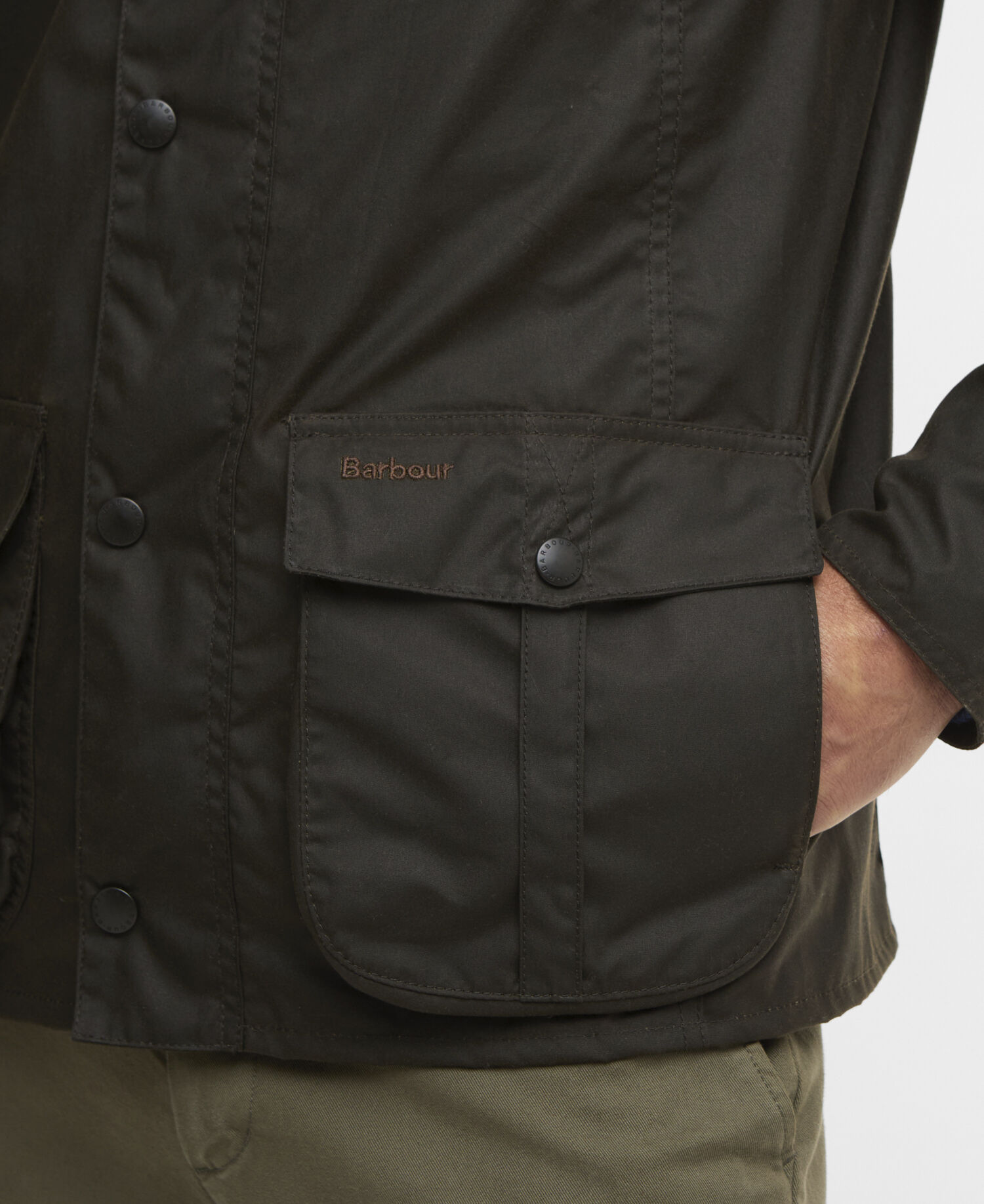 Sander Waxed Jacket Olive