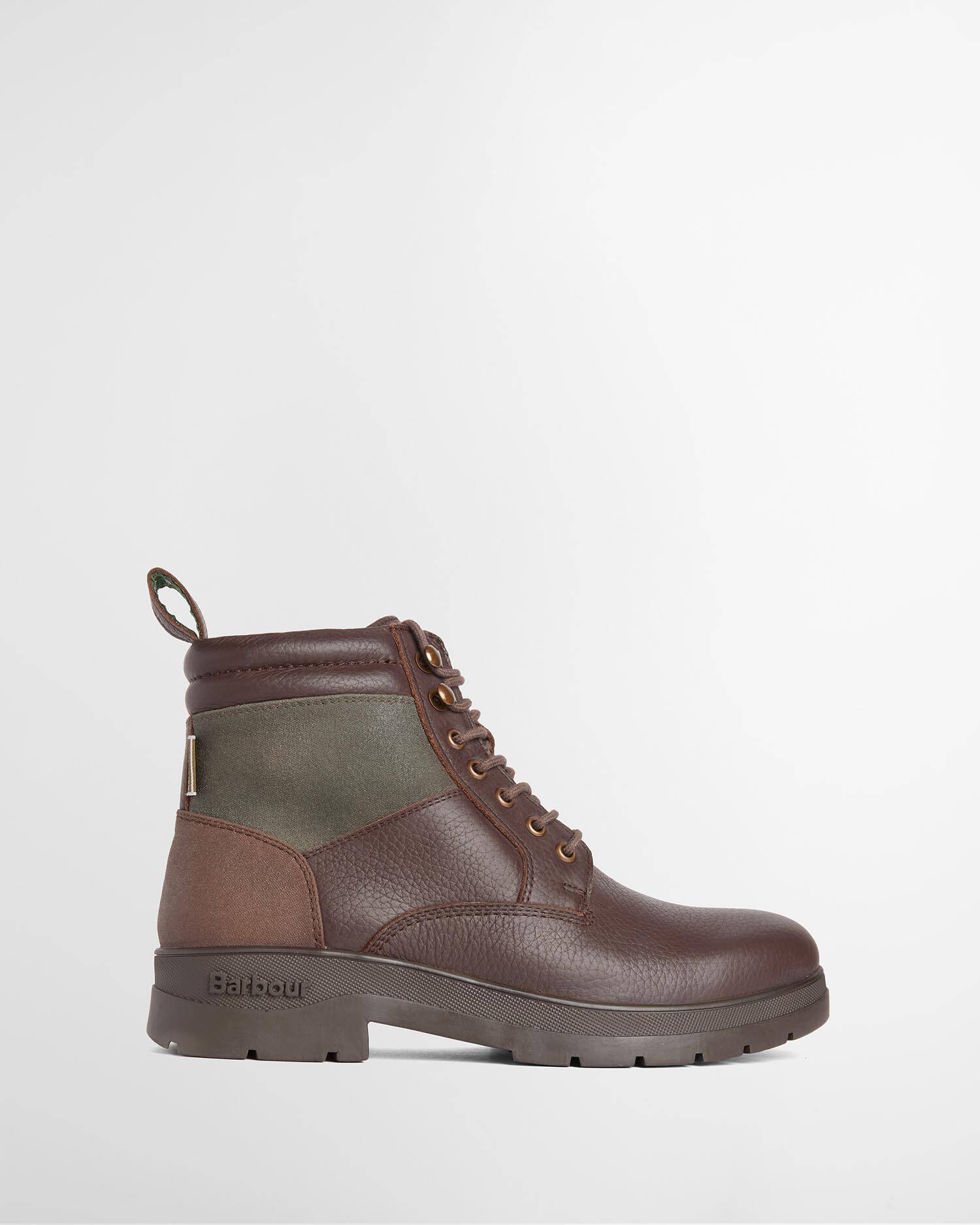 Barbour Schn&uuml;rstiefel Eslington Waterproof Dk Brown image number 0