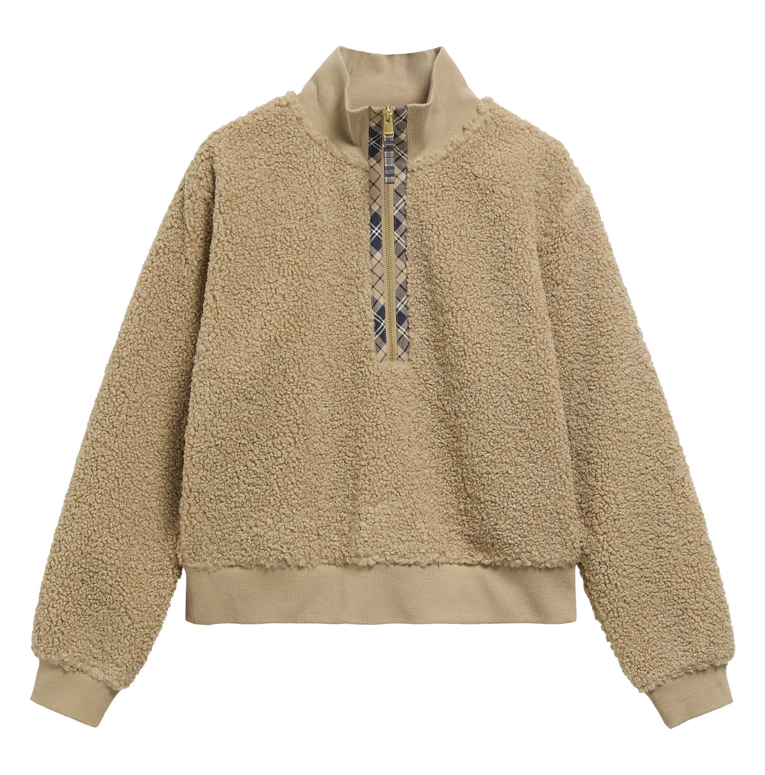 Barbour Fleecepullover Fawne Warm Trench image number 0