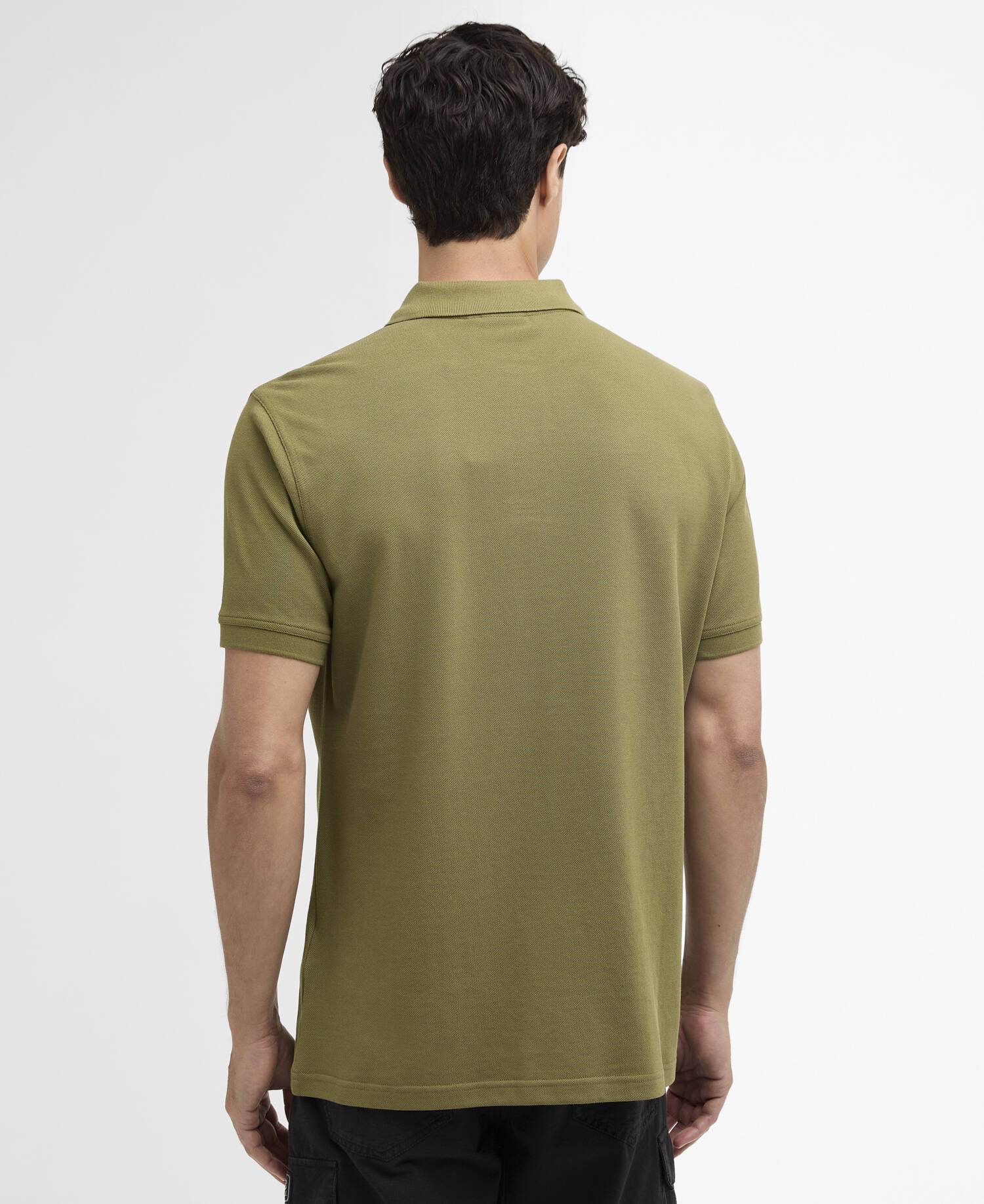 Poloshirt Essential Cable Olive image number 2