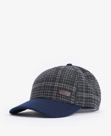 Clyde Sports Cap Navy-Grey Plaid