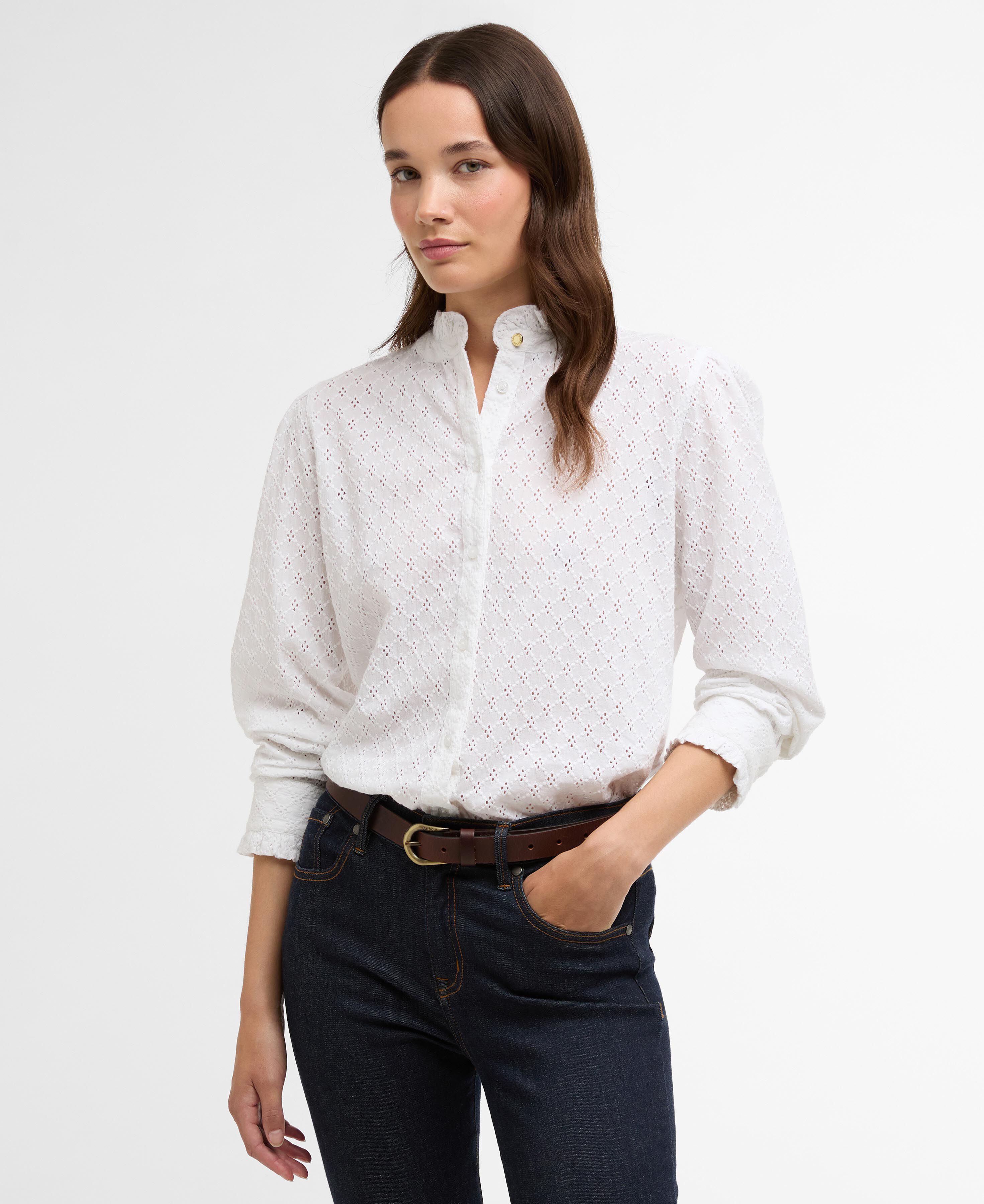 Cynthia Long-Sleeved Shirt White