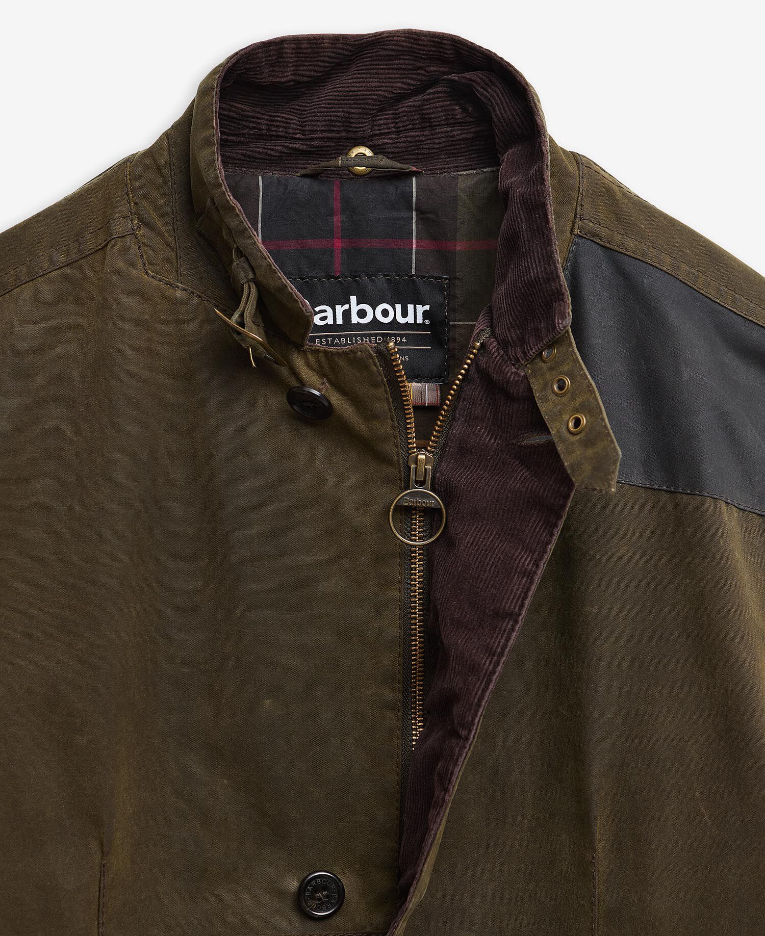 Buy Barbour Re-Loved Lutz Waxed Jacket - Size L for GBP 299.00