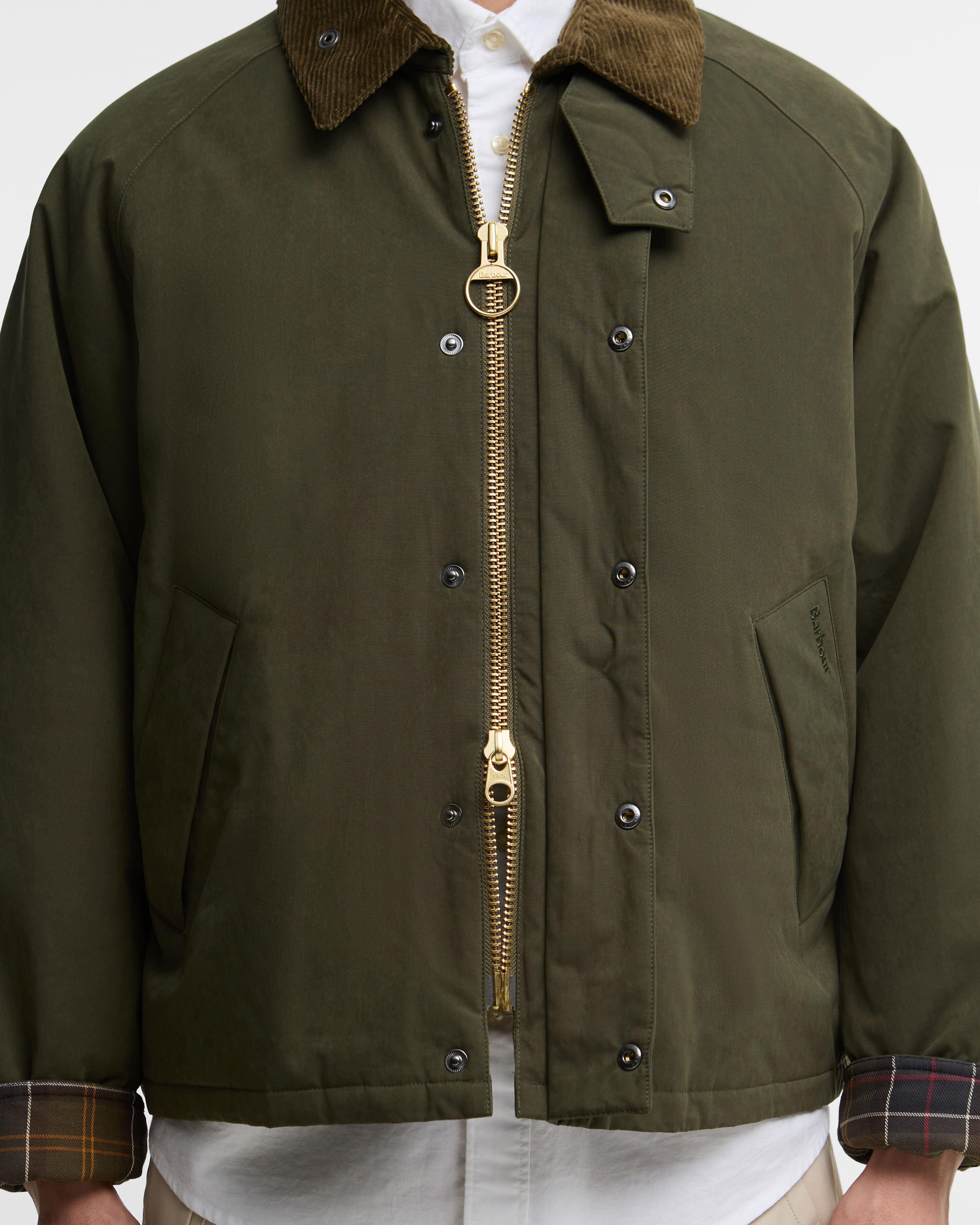 Oversized Padded Transport Jacket Olive