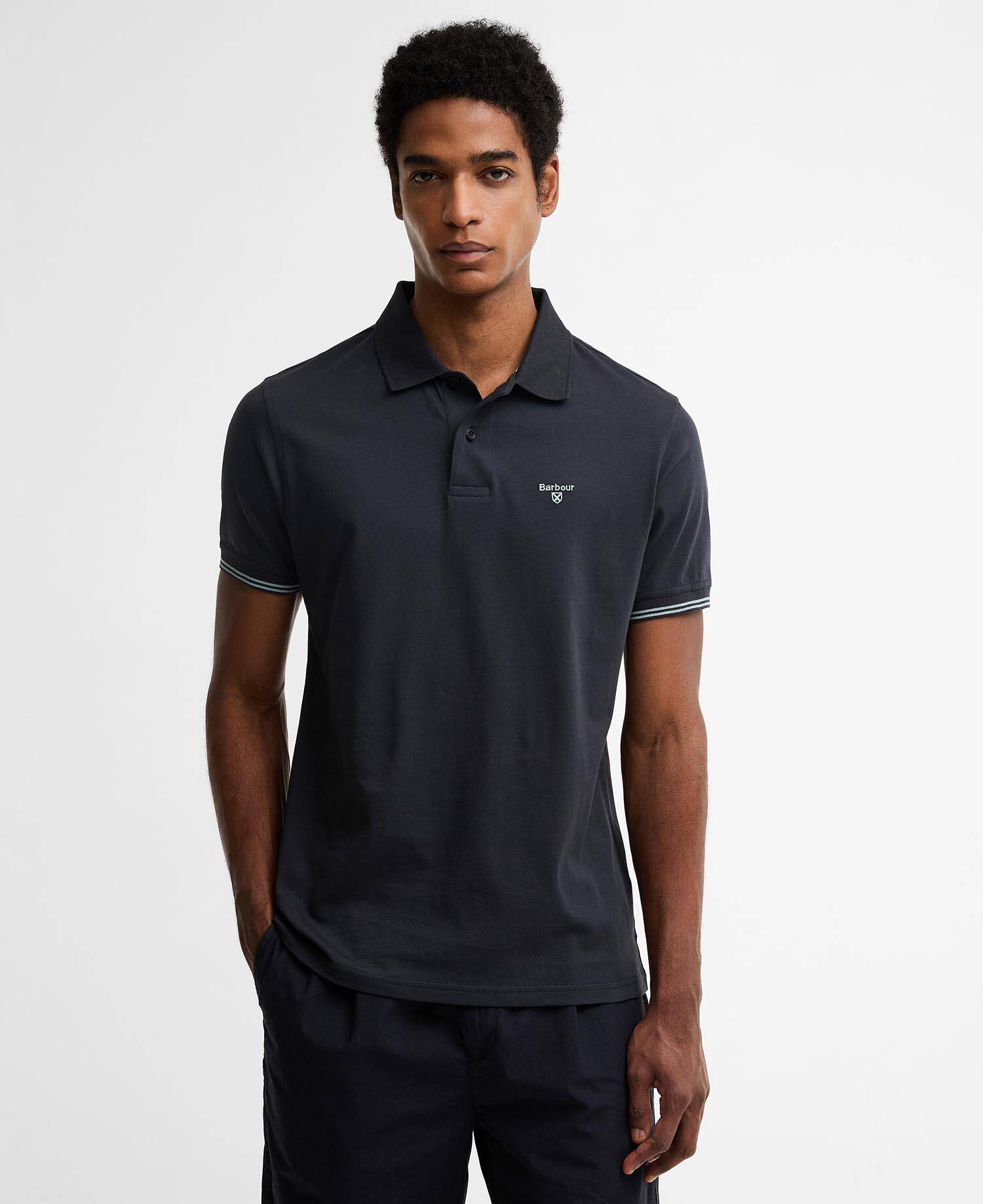 Austwick Tipped Polo Shirt Dark Navy image number 0