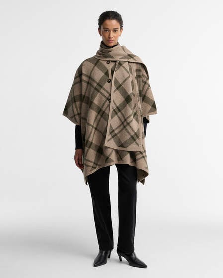Strickcape Vienna Warm Trench Multi