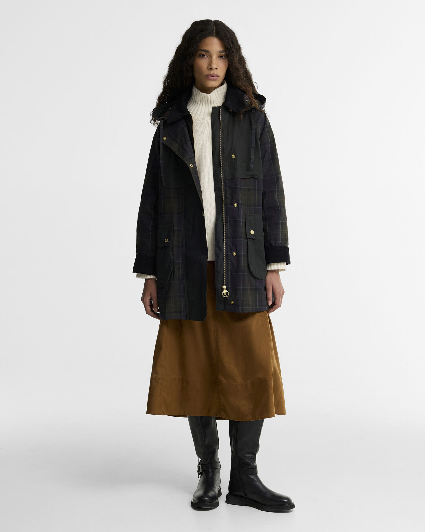Giacca casual Elsie Shadow Classic/Dk Fern/Mixed Tartan