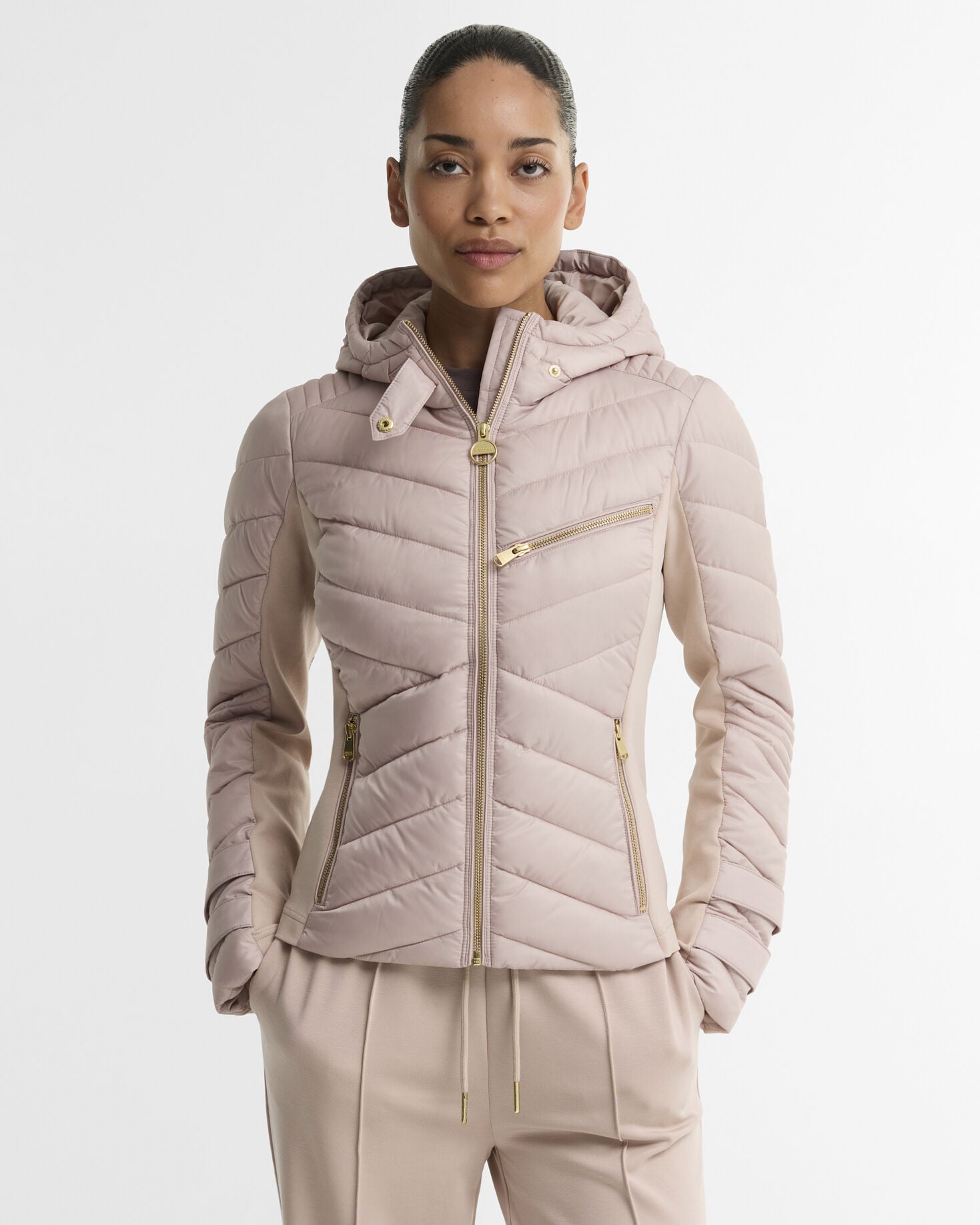 Salengro Quilted Jacket Nutmeg