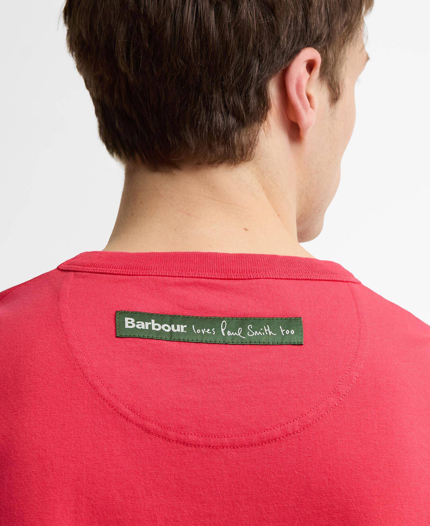 Paul Smith Loves Barbour Fortune Fish Graphic T-Shirt Winterberry image number 4