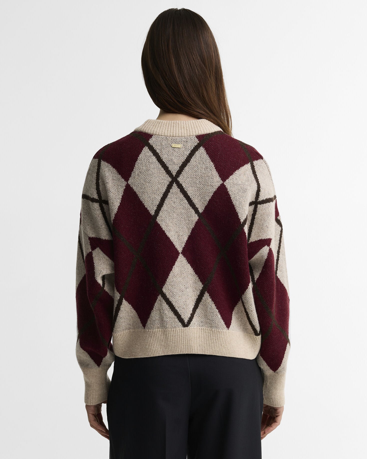 Harleigh Argyle Wool-Blend Cardigan Multi