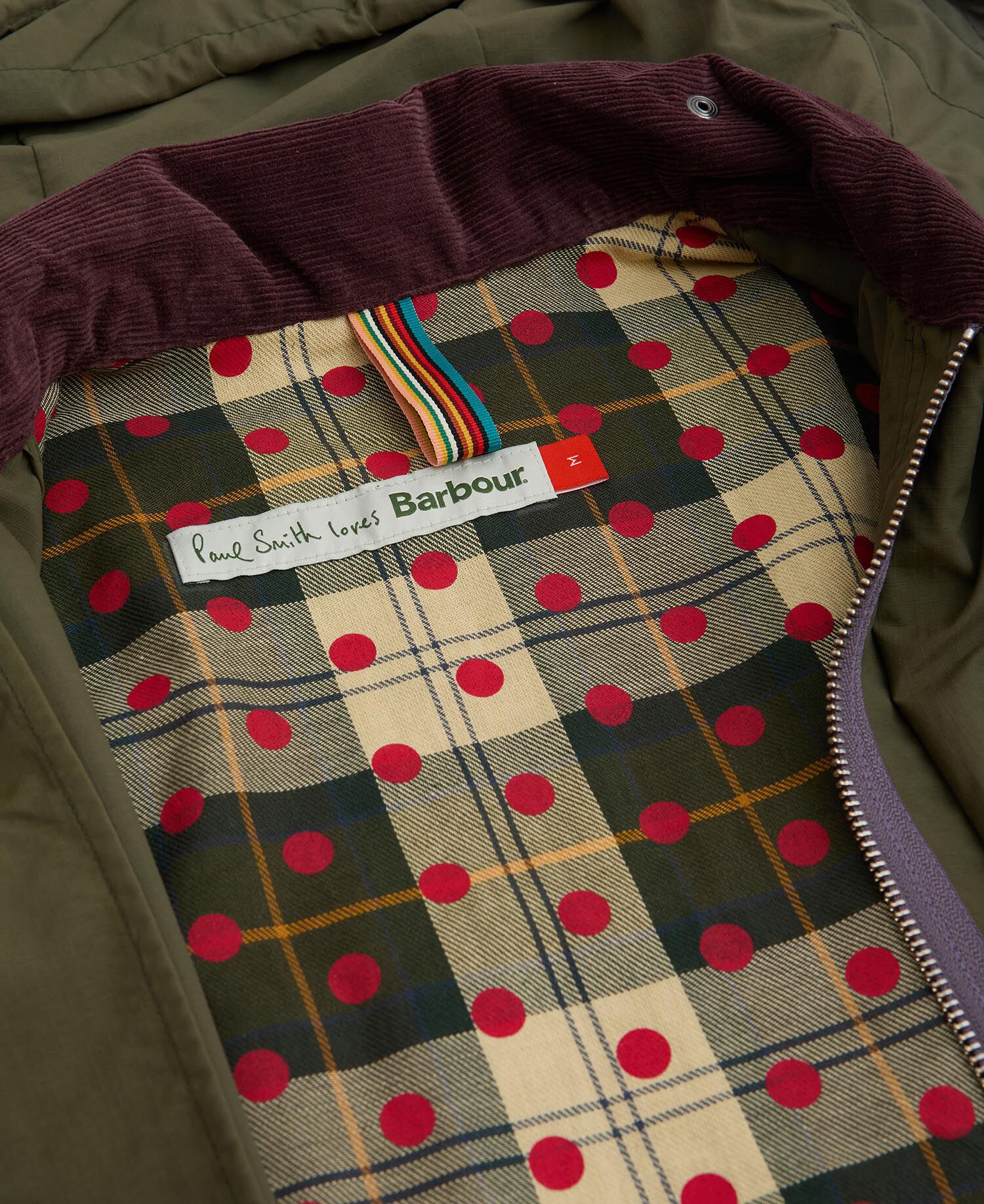 Paul Smith Loves Barbour Casual Parka Fern