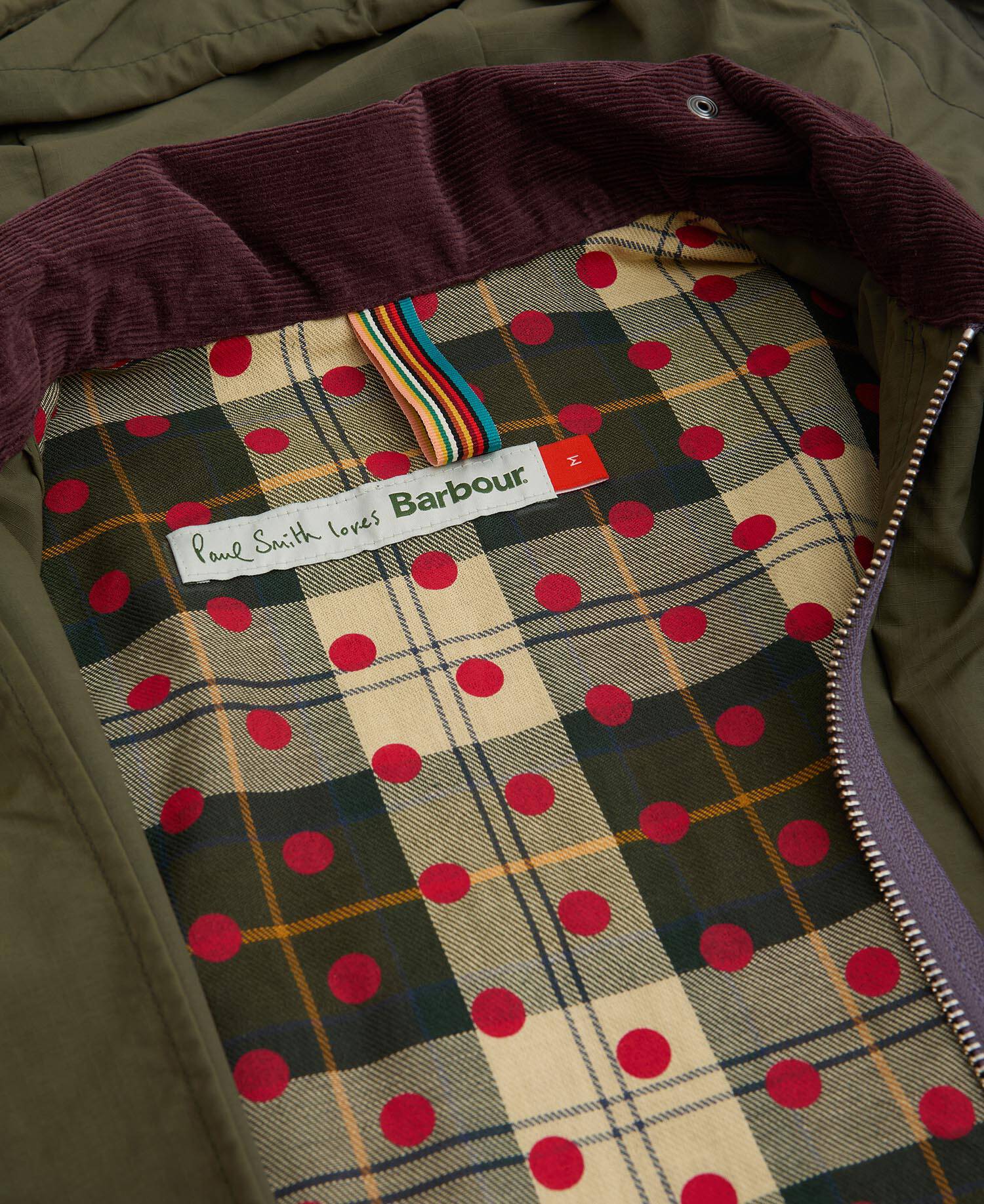 Paul Smith Loves Barbour Casual Parka Fern image number 7