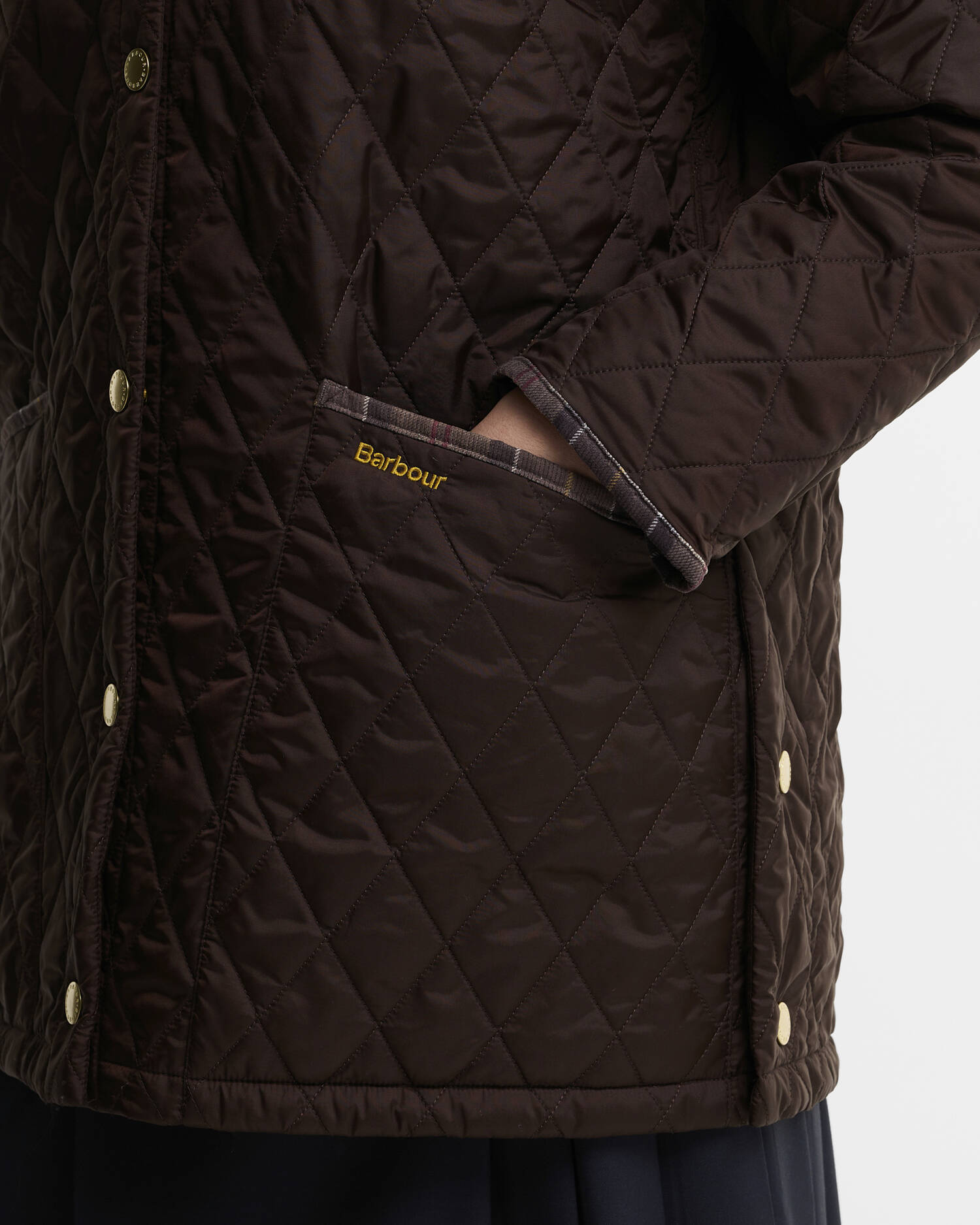 Barbour Steppjacke Icons Tartan Collar Modern Liddesdale Rustic/Muted image number 4