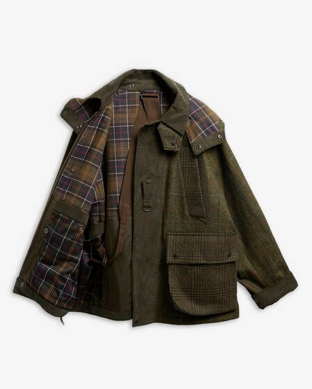Barbour x Norbit Wolljacke Olive