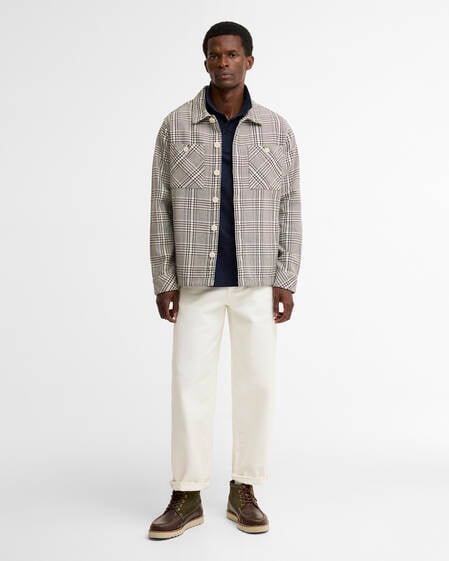Overshirt Alderney Houndstooth Whisper White