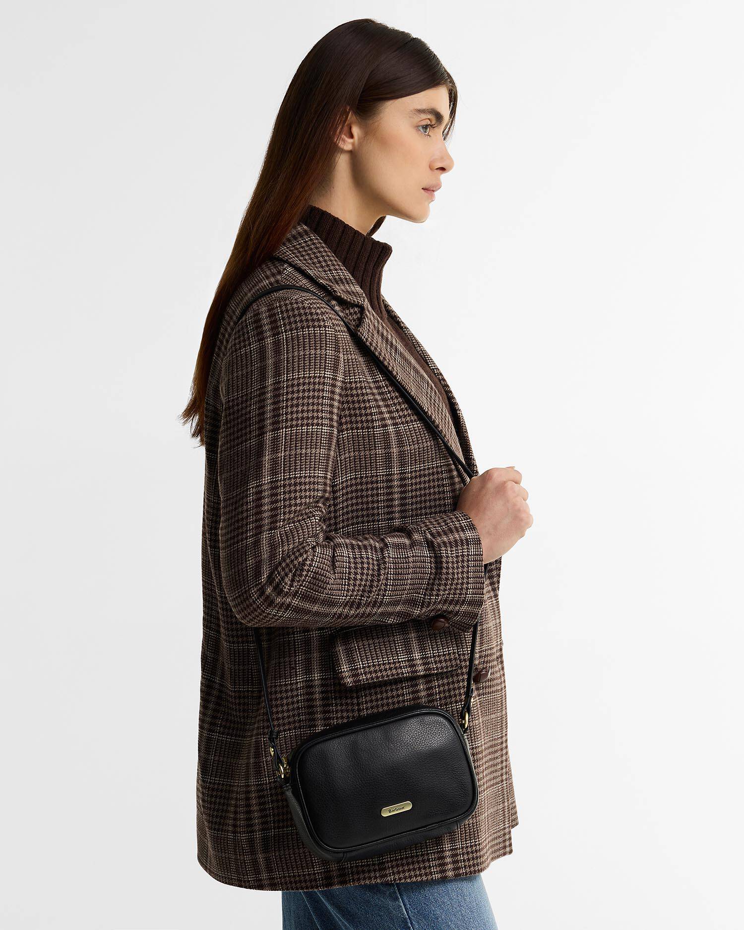 Barbour Ledertasche Daphne Mini Black image number 1