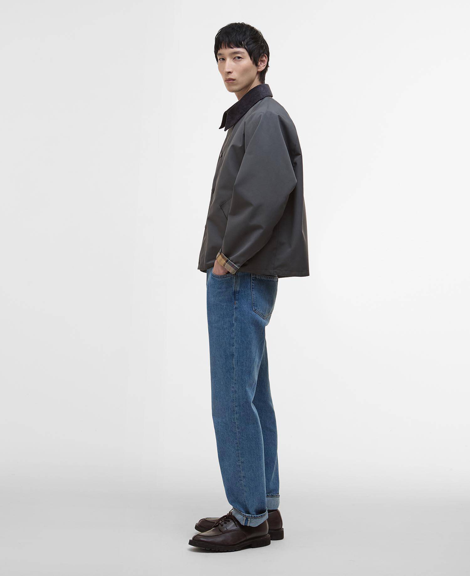 Oversized Reversible Transporter Jacket Asphalt Grey image number 1