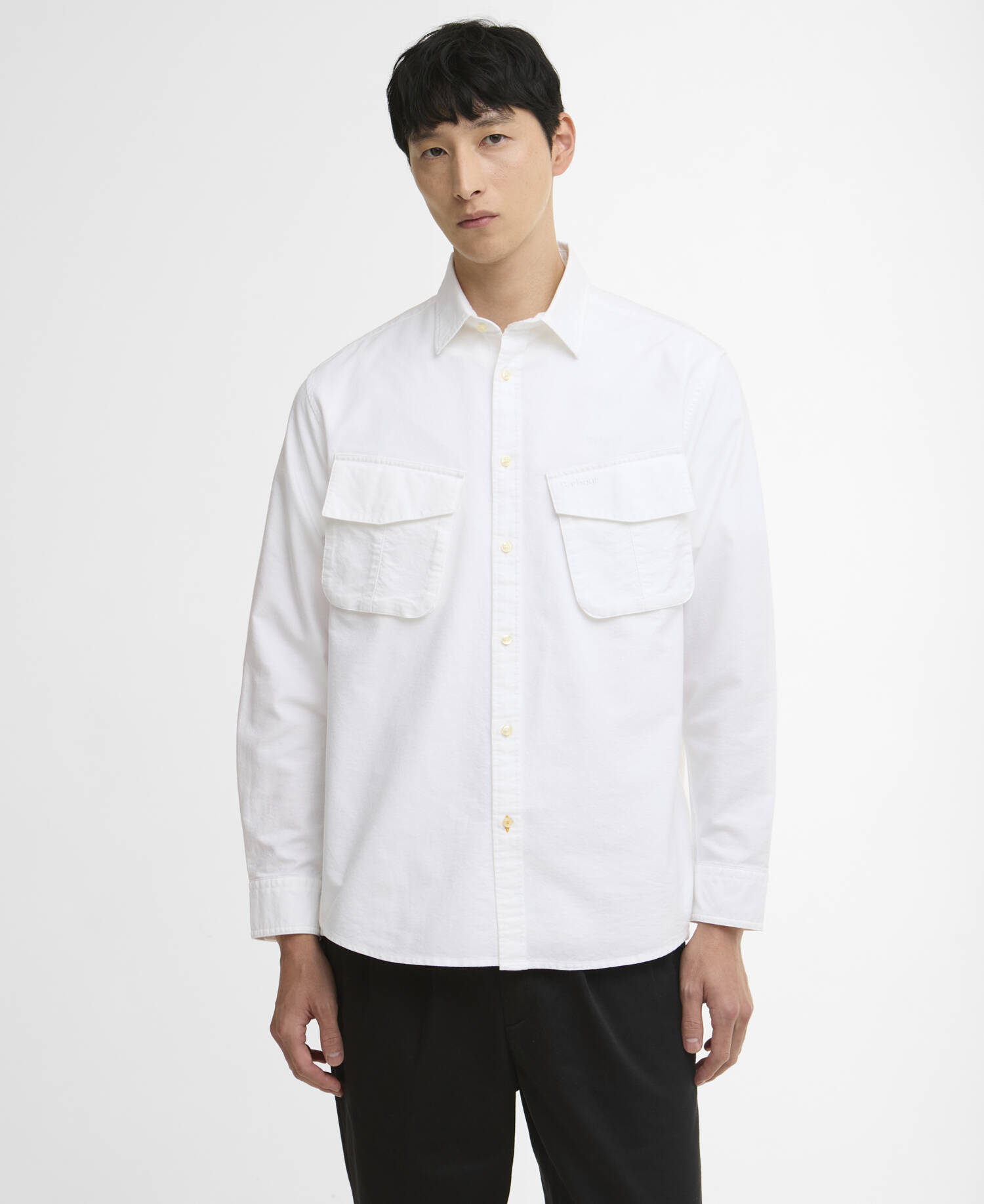 Hemd Arnham Oversized Oxford Jungle White image number 0