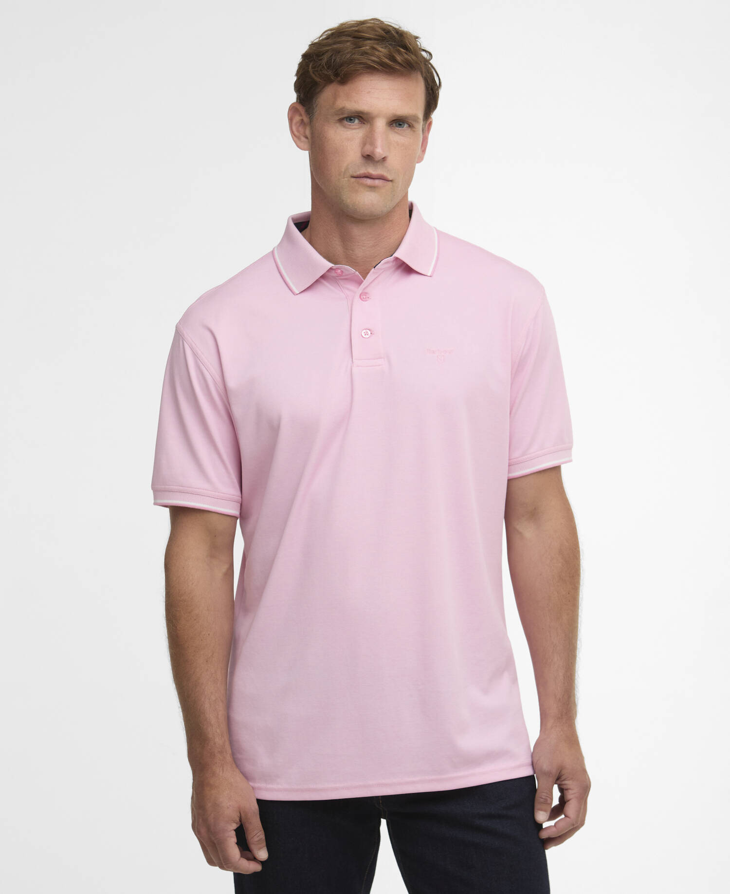 Heydon Short-Sleeved Polo Shirt Pink image number 0