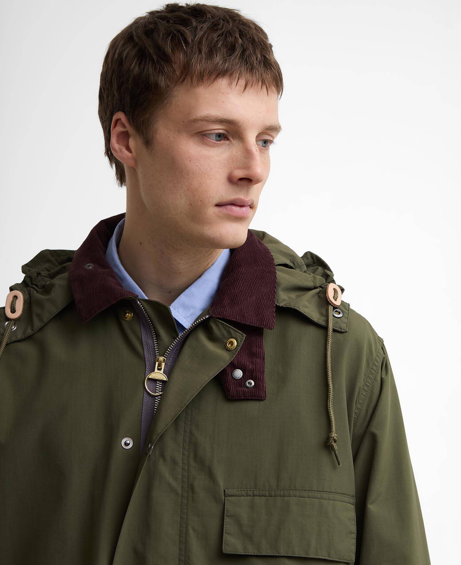 Paul Smith Loves Barbour Casual Parka Fern image number 3