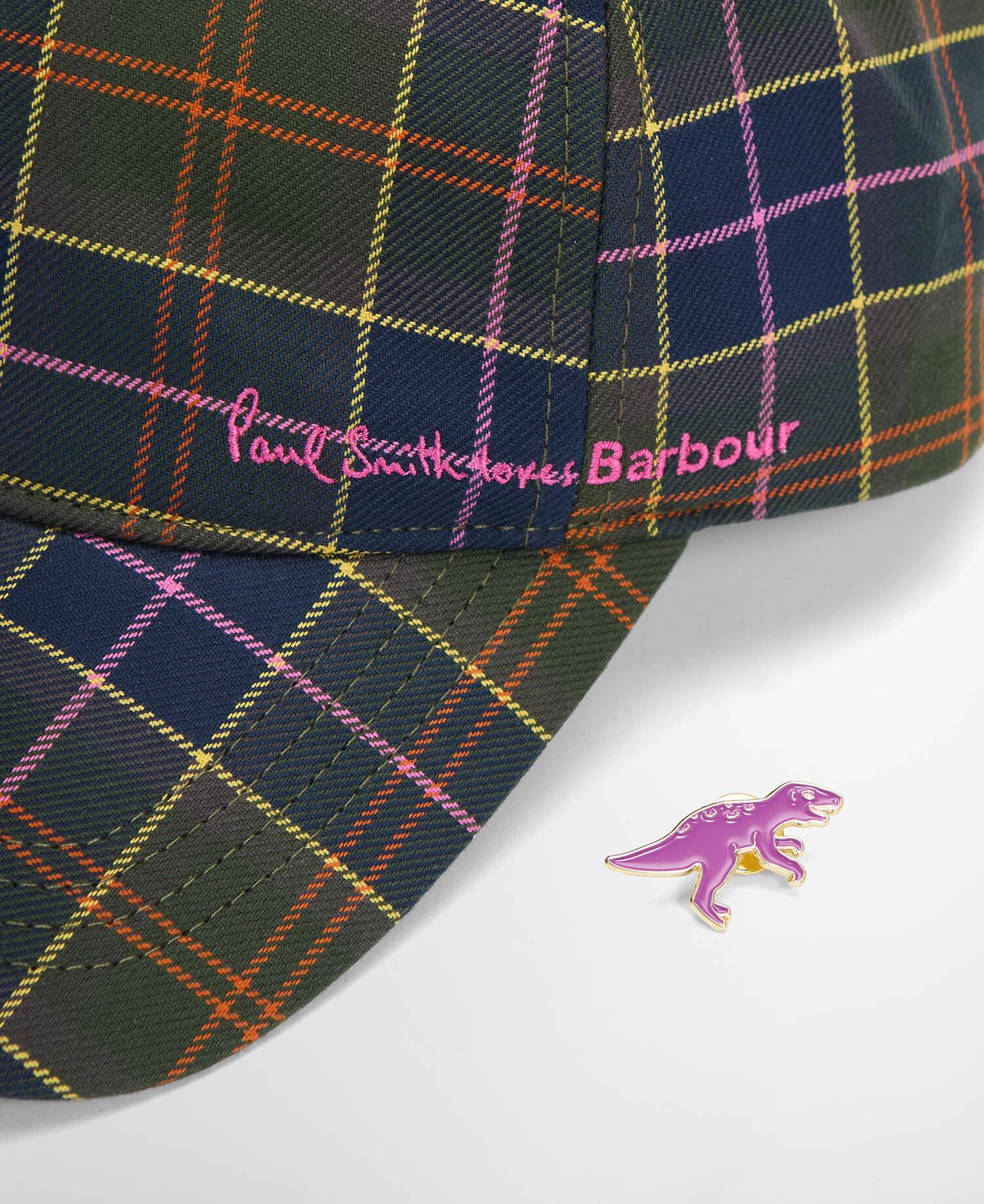Paul Smith Loves Barbour Tartan Cap PS Classic image number 5