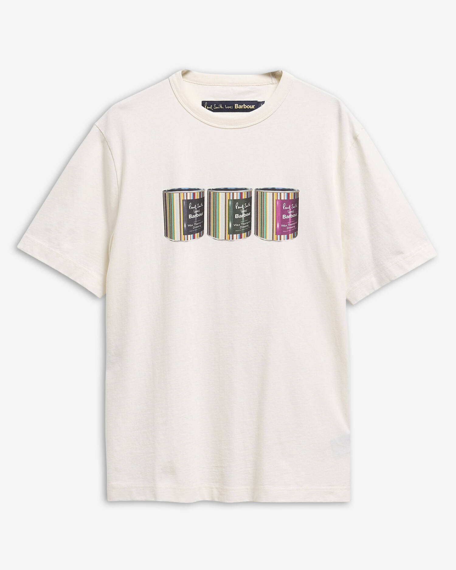 Paul Smith Loves Barbour Tinned Graphic T-Shirt Whisper White image number 0