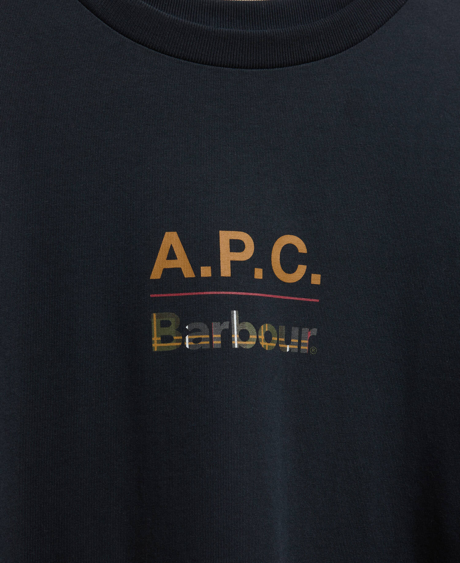 Barbour x A.P.C. T-Shirt Herren Dark Navy image number 5