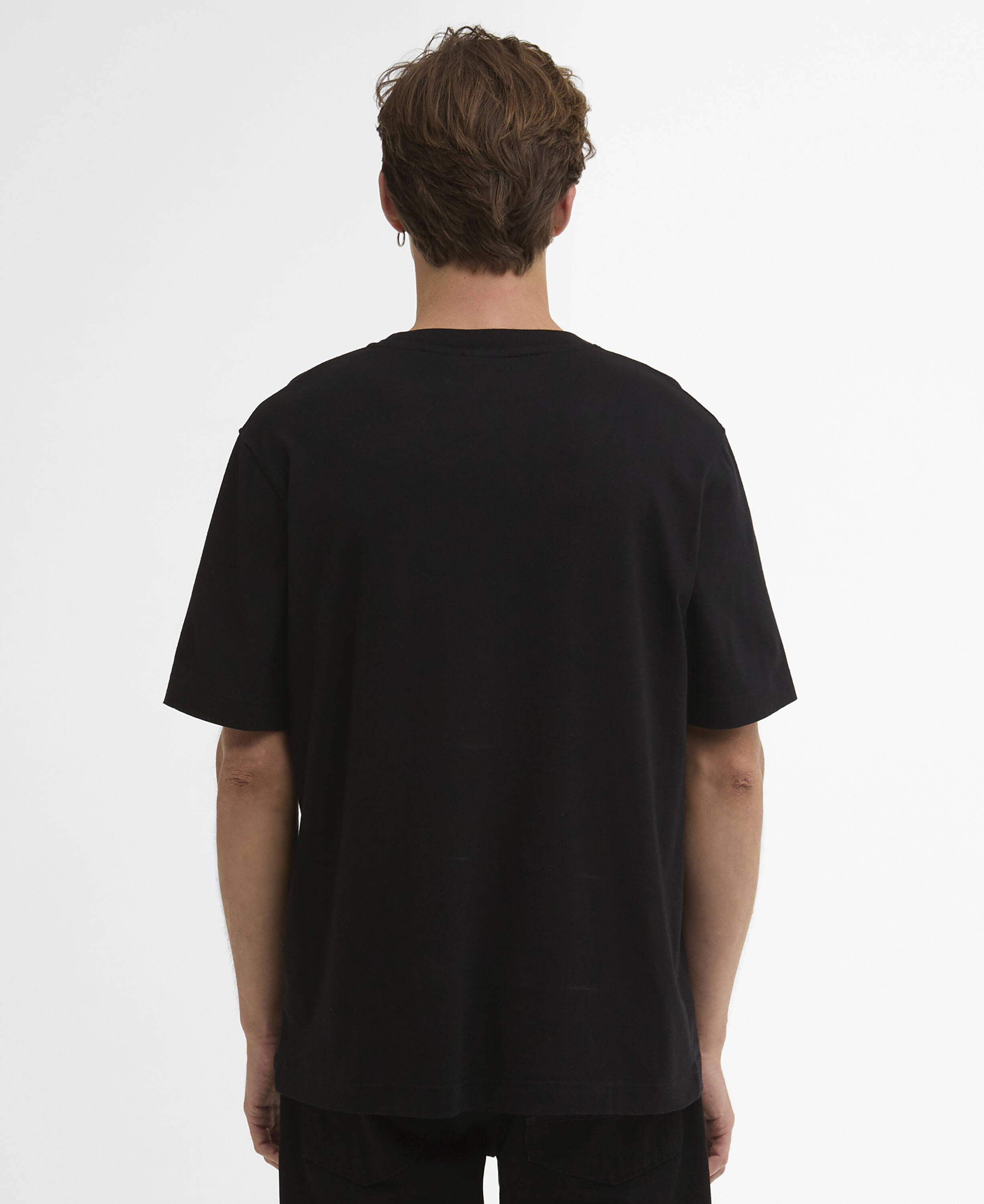 T-Shirt Cowl Motorbike Graphic Black