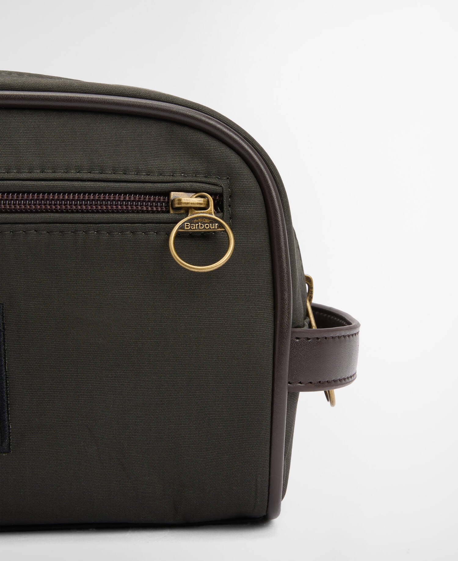 Waxed Washbag Olive/Beacon image number 4