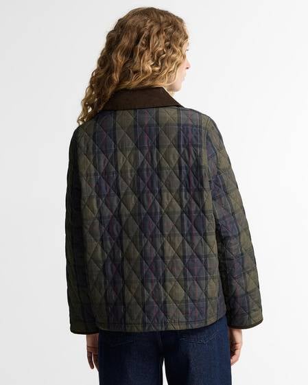 Tartan Reimagined Icons Tartan Cropped Liddesdale Quilted Jacket Shadow Classic/Classic