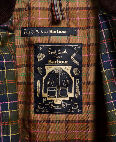 Paul Smith Loves Barbour Women's Beaufort Waxed Jacket Russet/Classic/Muted