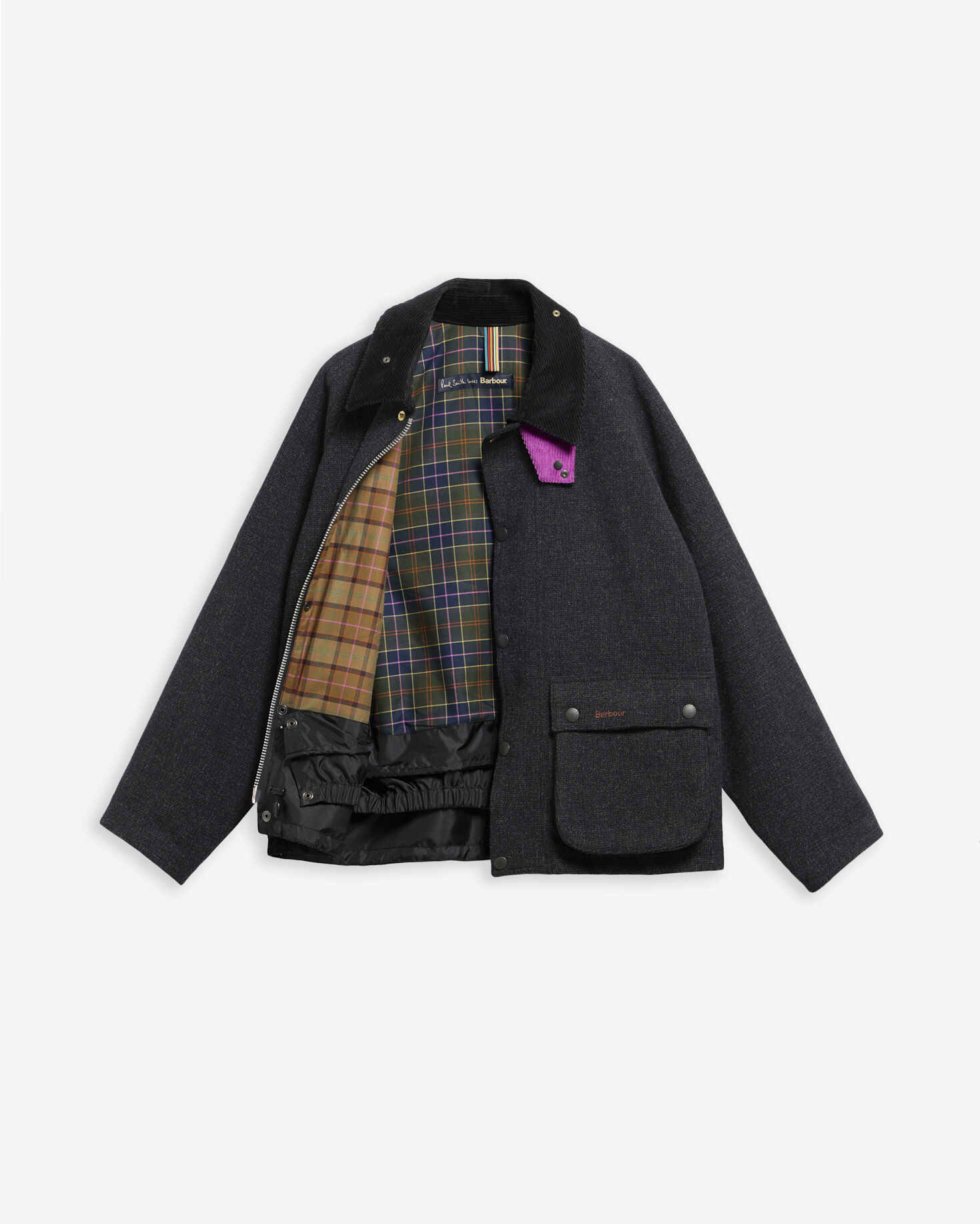 Buy Paul Smith Loves Barbour Transport Wool Jacket for USD 890.00