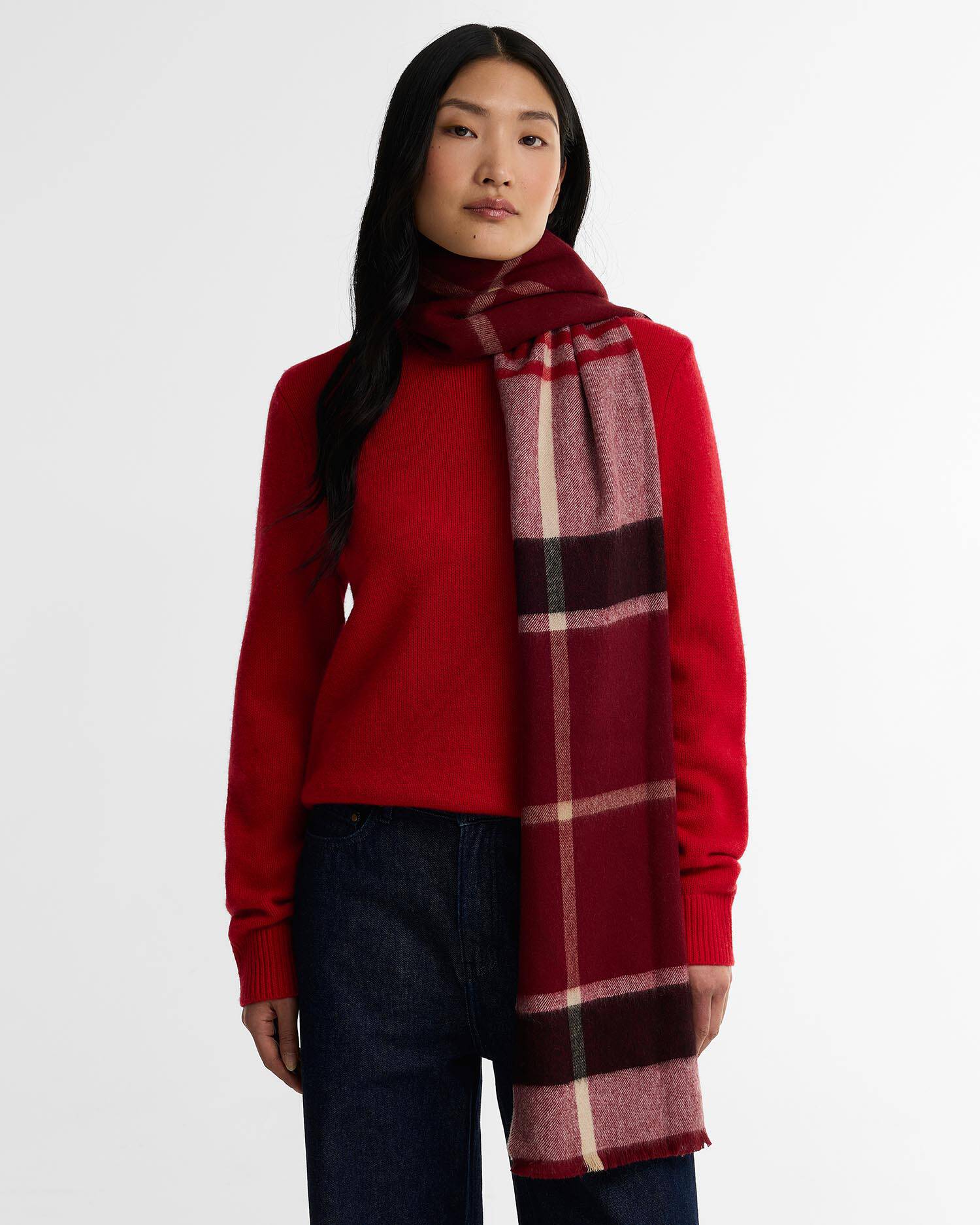 Schal Rosefield Tartan Light Cardinal Tartan image number 3