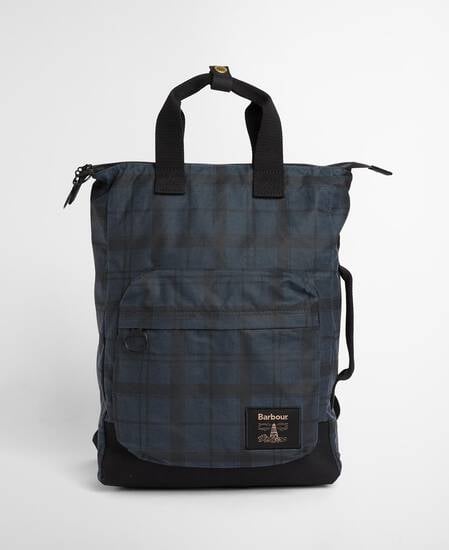 Rucksack Field Waxed Navy Tartan