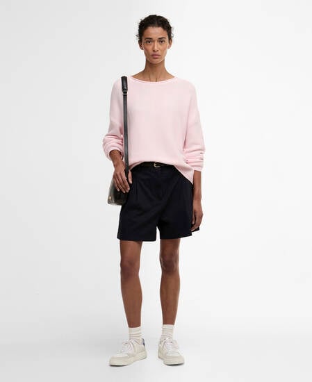Pullover Marine Rundhalsausschnitt Pink