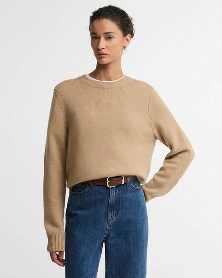 Woodhouse Wool-Cashmere Crew Neck Jumper Warm Trench