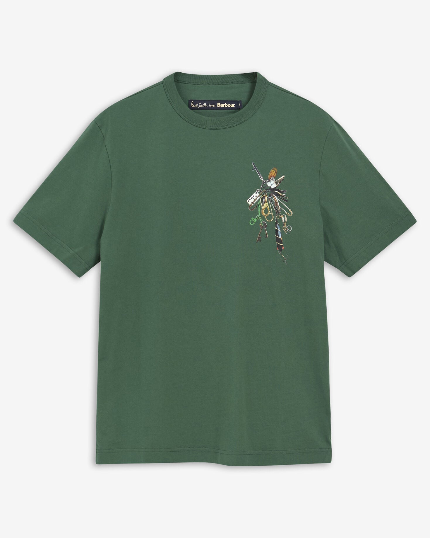 Buy Paul Smith Loves Barbour Key Graphic T-Shirt for N/A 0.0