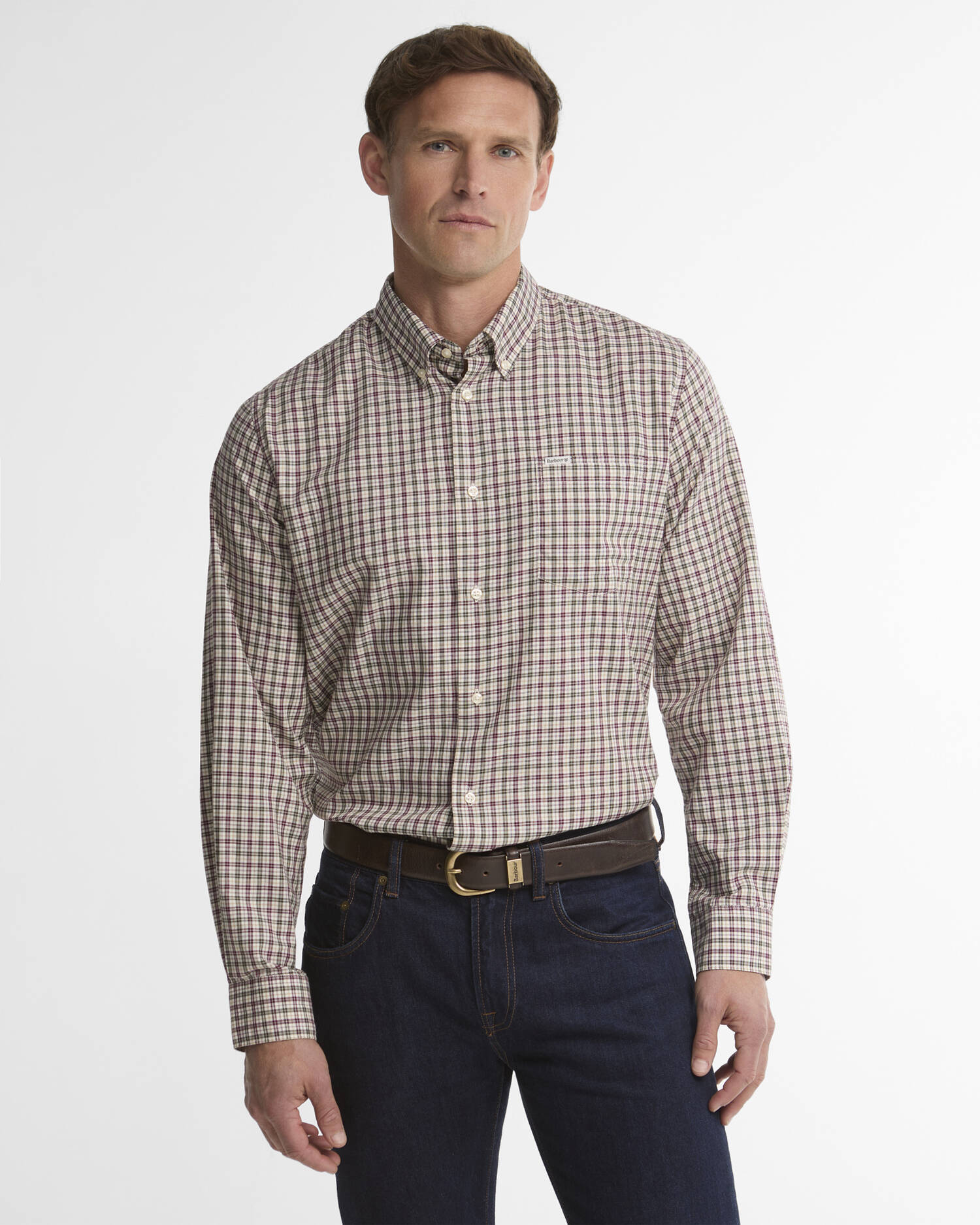 William Regular-Fit Long-Sleeved Shirt Olive image number 0
