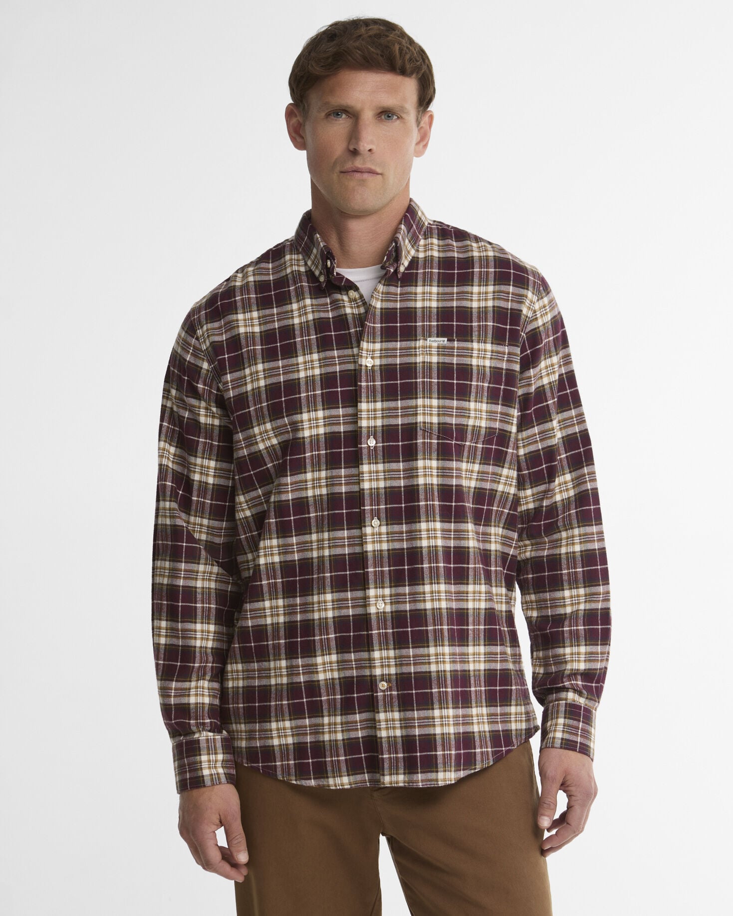 Hemd Telfield Long-Sleeved Regular Dark Bordeaux