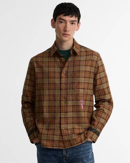 Paul Smith Loves Barbour Tailored Tartan Long-Sleeved Shirt PS Muted
