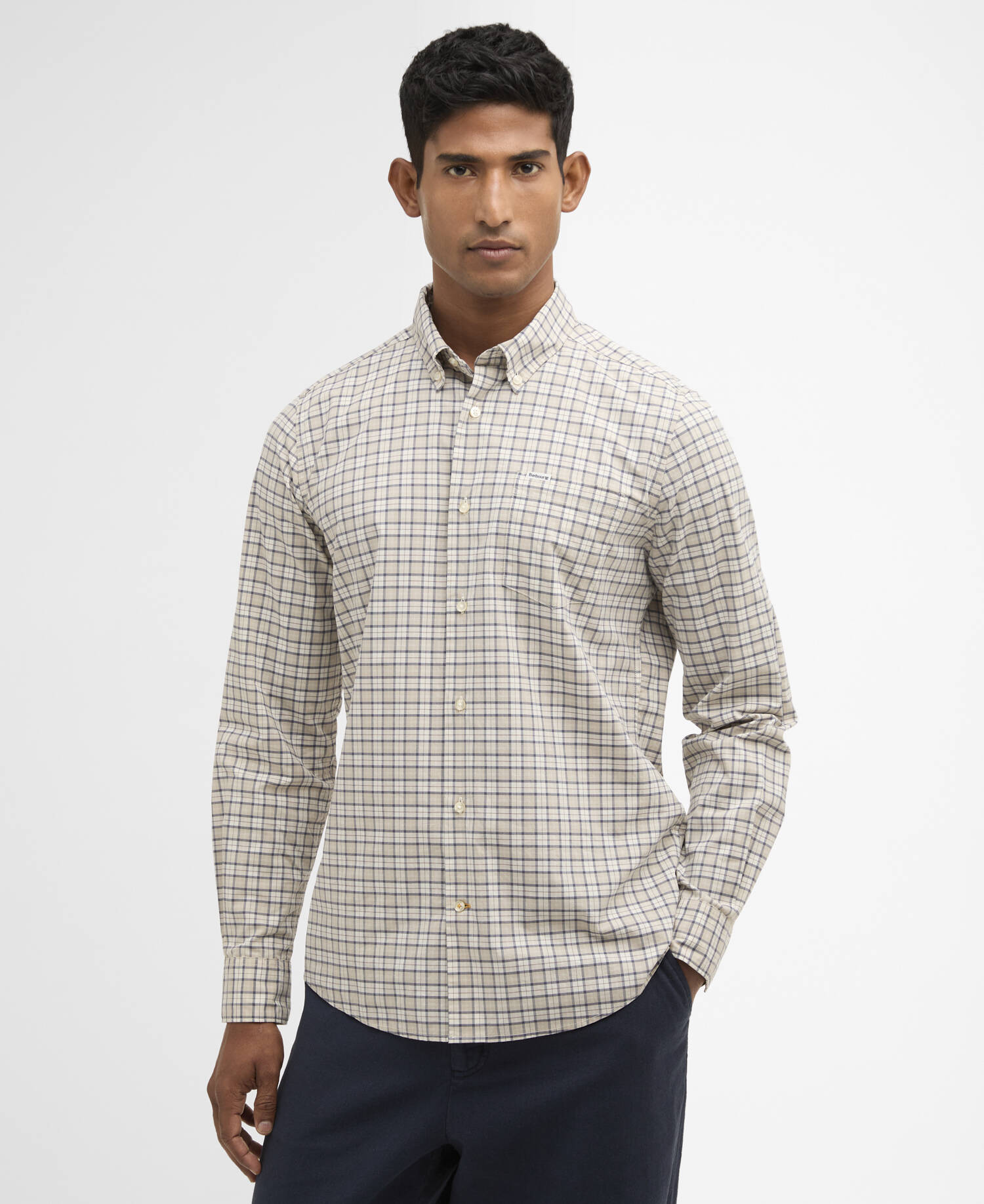 Lomond Tailored Long-Sleeved Shirt Oban Mist Tartan image number 0