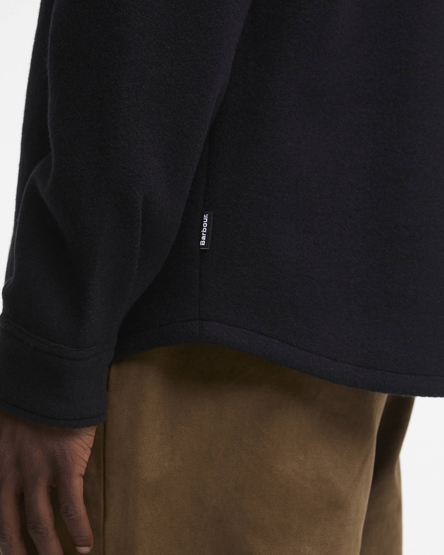 Overshirt misto lana Marltown leggermente aderente Navy Marl image number 4