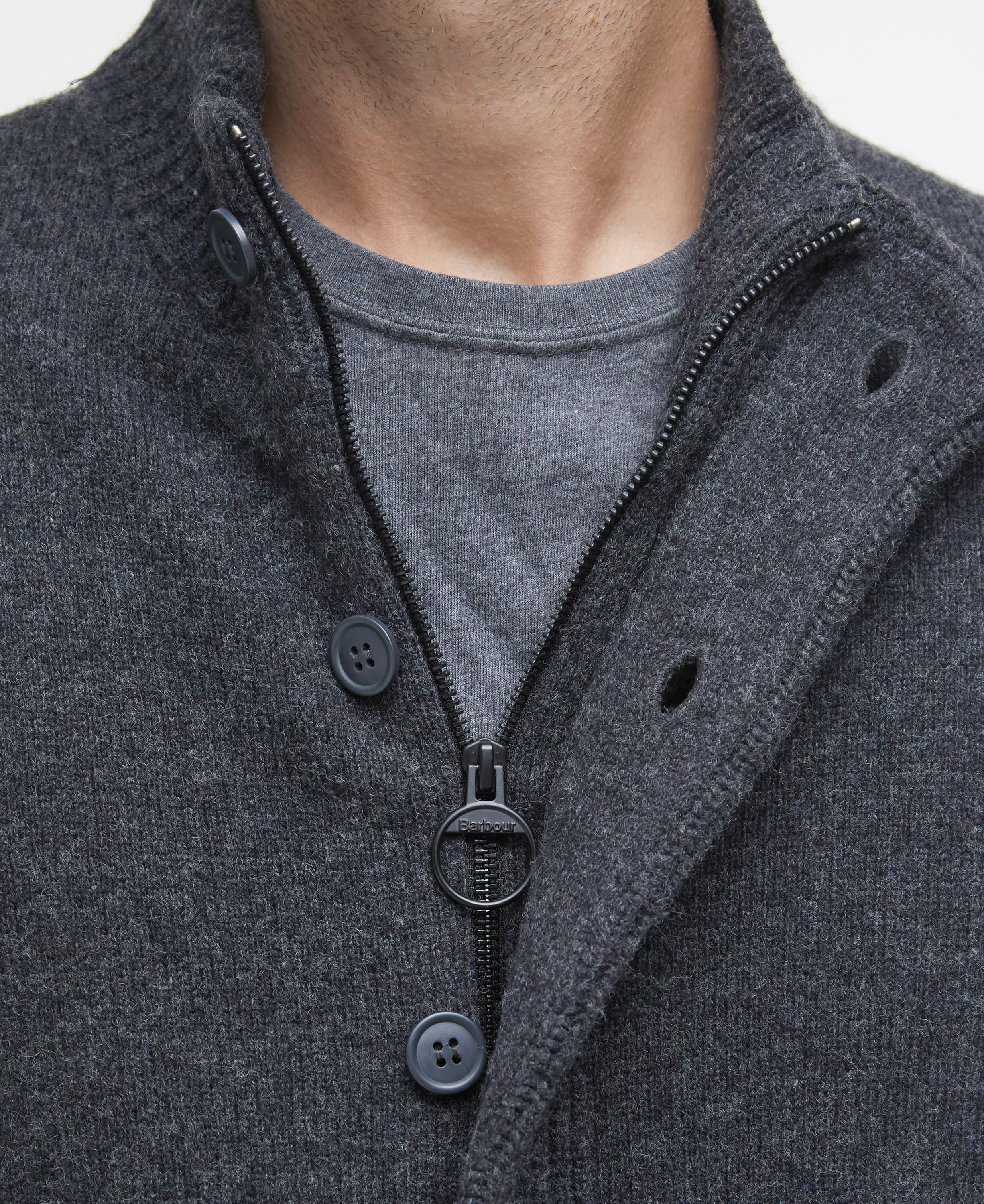 Essential Elbow-Patch Cardigan